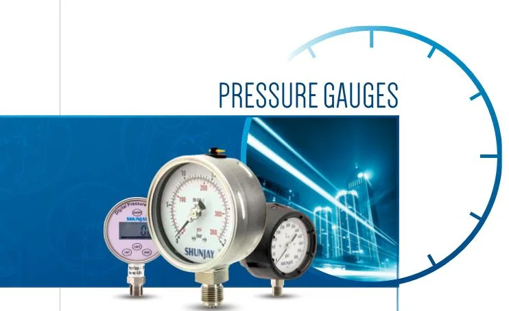 DIN Type Electrcial Contact Na/Nc Pressure Gauge