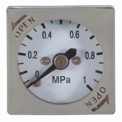 27-mm-ABS-Gehäuse, quadratisches Manometer für Druckluftfilterregler