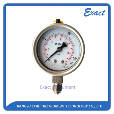 Industrielles 2,5-Zoll-Manometer vom DIN-Typ, Manometer mit hoher Lebensdauer