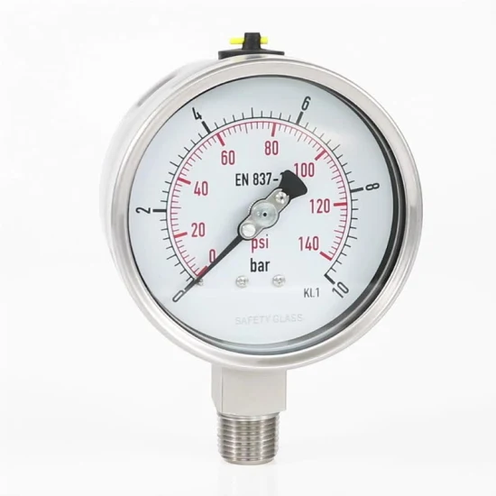 Industrielles 6-Zoll-Manometer vom Typ DIN, Manometer mit hoher Lebensdauer